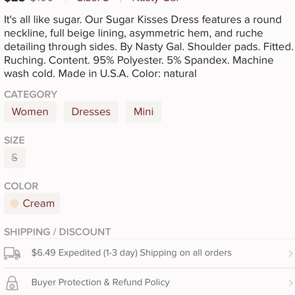 S Nasty Gal Dress - Picture 8 of 8